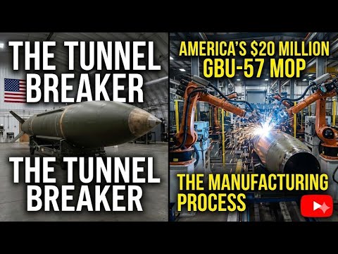 "The Tunnel Breaker": America's $20 million GBU-57 MOP - the manufacturing process.