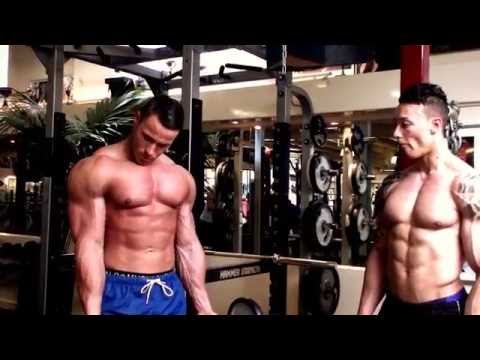 Ruben Baars and Fridjof Ten Berge in the Gym