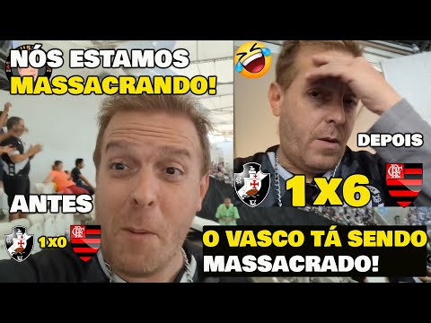 VAMOS RIR? REAÇÕES DOS VASCAÍNOS DE "DENTRO DO MARACANÃ" VASCO 1x6 FLAMENGO