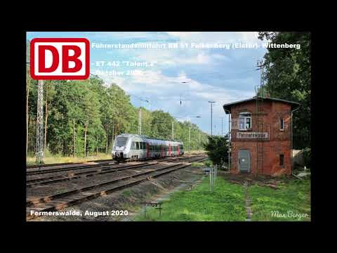 Führerstandsmitfahrt RB 51 Falkenberg - Wittenberg (Oktober 2020)