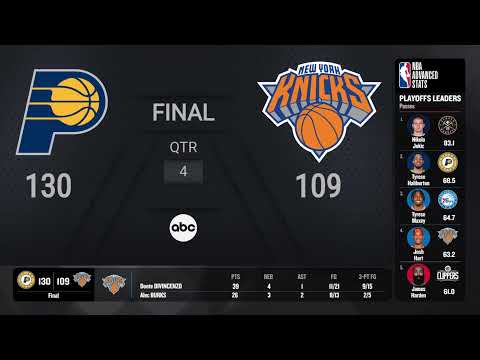 Pacers @ Knicks Game 7 #NBAPlayoffs Presented by Google Pixel Live Scoreboard