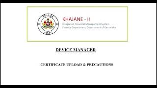 K2 DEVICE MANAGER INSTALLATION, SOLUTION FOR PROBLEM DURING K2 DEVICE MANAGER VERIFICATION