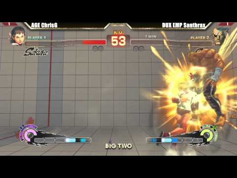 SSF4 AE2012 Grand Final AGE ChrisG vs DUX EMP Santhrax - Big Two #51 Tournament