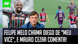 Veja o que Mauro Cezar achou da provocação de Felipe Melo a Diego Ribas no Fla-Flu!
