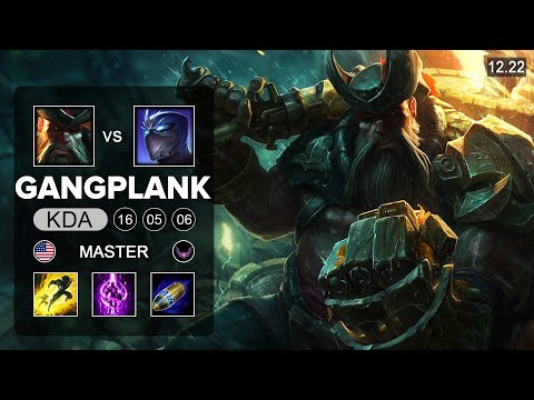 Solarbacca GangPlank vs Shen Top - NA Master - Patch 12.22 Season 12