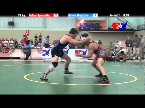 University Nat`ls FS  79 kg: Colton Sponseller vs. Jimmy Sheptock