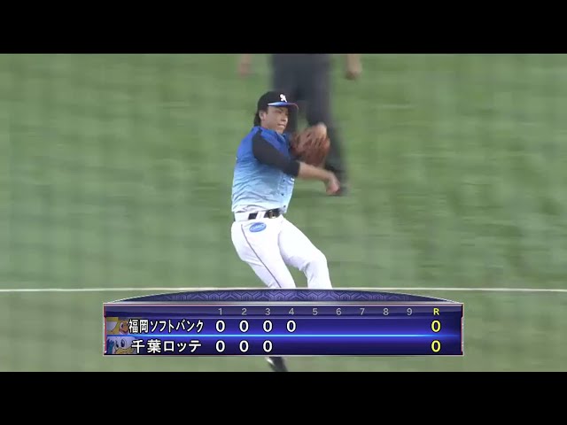 【4回表】マリーンズ・三木が軽快なプレーでアウトに仕留めた!! 2016/8/14 M-H