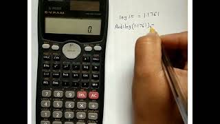 How to find log and anti-log value using scientific calculator  fx-991ms