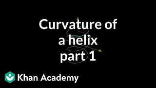 Curvature of a helix, part 1