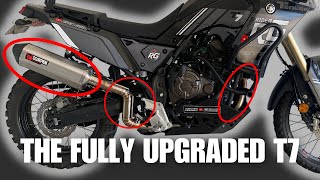 YAMAHA TENERE 700 FULL EXHAUST SYSTEM UPGRADE, SHOW, AND TEST.