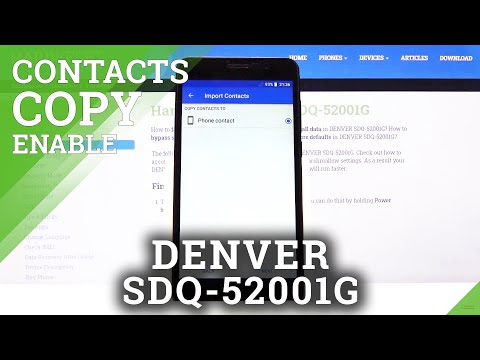 Copy Contacts & Transfer Numbers - DENVER SDQ-52001G
