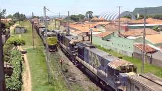 preview picture of video 'Trem MRS chegando em Itirapina - SP- M4H01528'