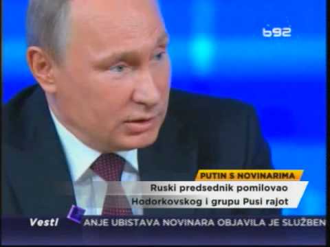Putin o raketama, Ukrajini, Pusi rajotu...