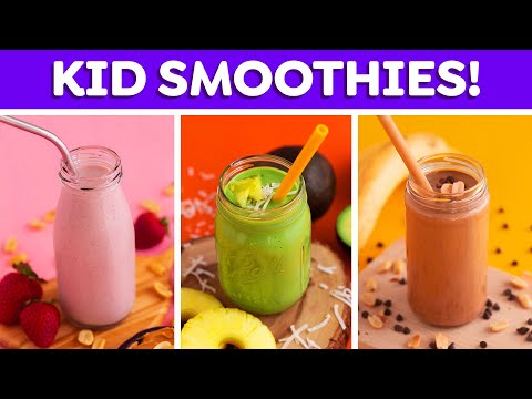 4 Kids Smoothies Recipes + Smoothie Bowls!