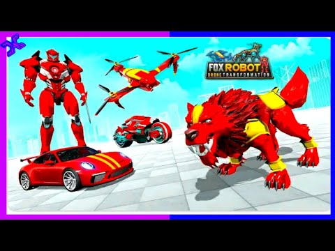 Fox Robot Transform Drone Wars Android gameplay