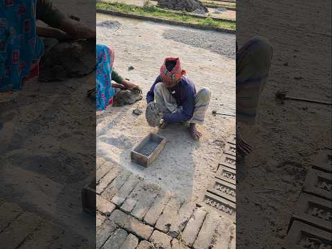 CLAYFIELD MAKING BRICKS #brickmaker #satisfying #muddy #construction #iteam