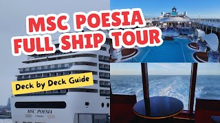 MSC Poesia Full Ship Tour - Deck by Deck Guide!
