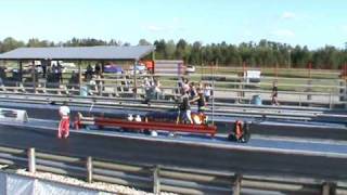 preview picture of video '7.31 pass electric drag racer 1/8th mile.'