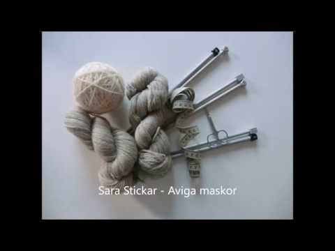 Sara stickar - Aviga maskor