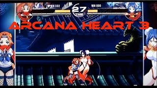 Arcana Heart 3 on PS3. Played for laughs, with commentary.