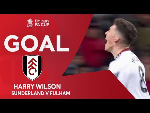 GOAL | Harry Wilson | Sunderland 0-1 Fulham | Fourth Round Replay | Emirates FA Cup 2022-23