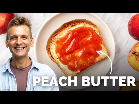 How to Can Peach Butter | A great way to use up peaches while they're in season for later!