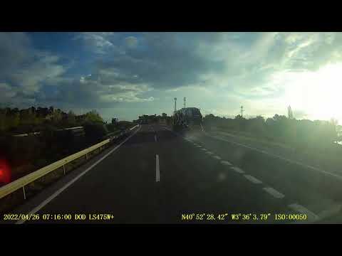 Pożar hamulców w ciężarówce