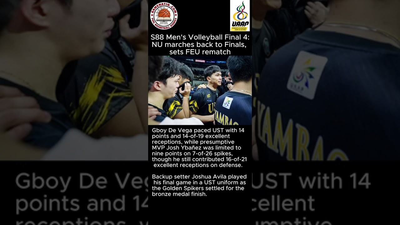 UAAP Men's Volleyball: NU sweeps UST to set up Finals showdown with top-seed FEU