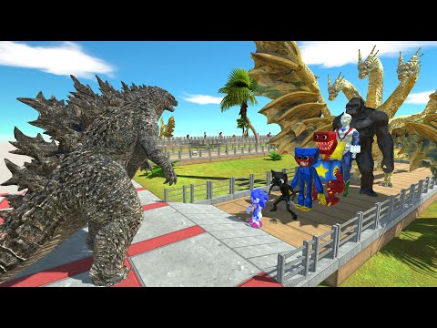 Godzilla Fight Ghidorah OASIS DEATH RUN - Animal Revolt Battle Simulator