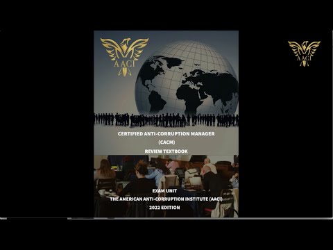 Certified Anti-Corruption Manager (CACM) 2022 Overview