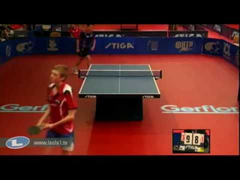 Liam Pitchford vs Romain Lorentz[European Youth Single Championships 2011]