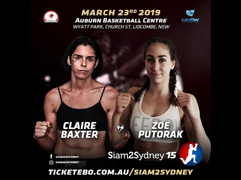Siam 2 Sydney 15 Claire Baxter vs Zoe Putorak