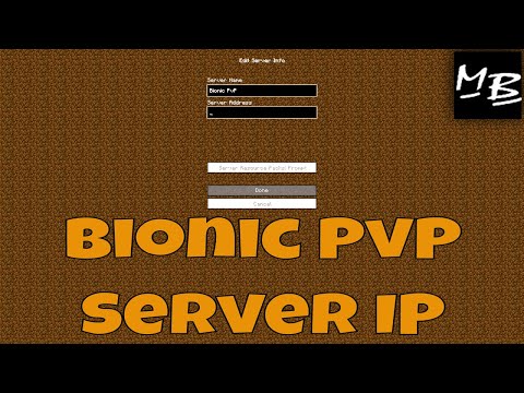 Minecraft Bionic PvP Server IP Address