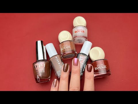 Tutorial om hur man gör Chocolate glazed donut nails, Hailey Biebers senaste trendmanikyr.