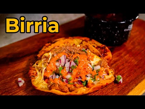 Birria + quesabirrias and salsa