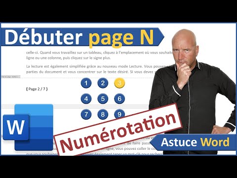 Débuter la numérotation à partir de la troisième page