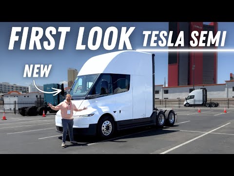 My First Time Seeing The New Series Production Tesla Semi! Full Tour & Ride w/ Dan Priestley