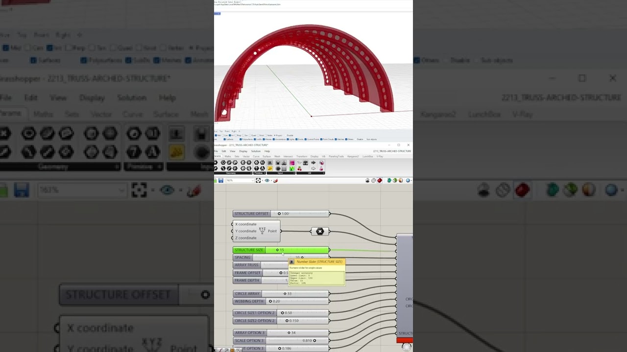 Parametric Architecture Grasshopper #rhino3d #3ddesigninrhino #parametricarchitecture  #grasshopper