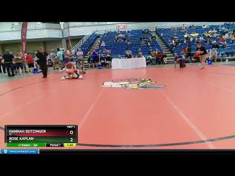 16U Girls 122-127 Hannah Seitzinger IN Vs Rose Kaplan IN