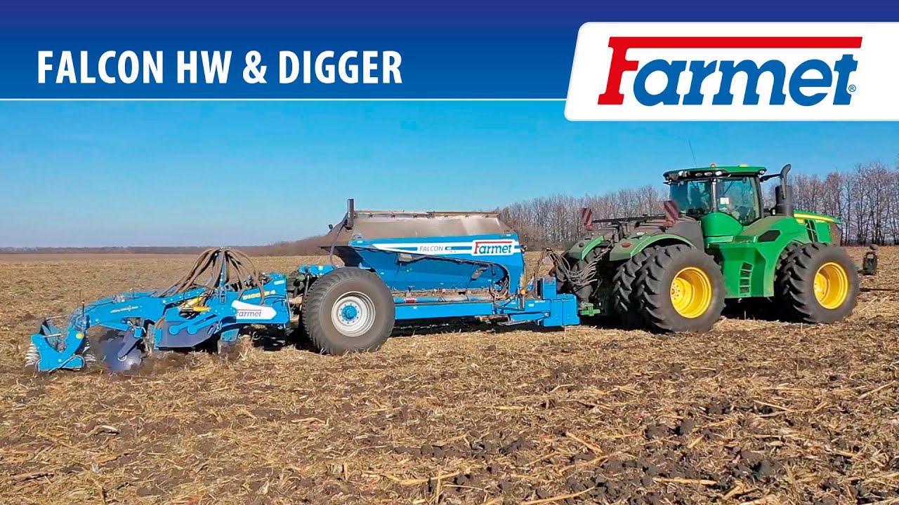 Mély talajművelés és szemcsés műtrágya kijuttatása egy menetben - Falcon HW + Digger Fert+