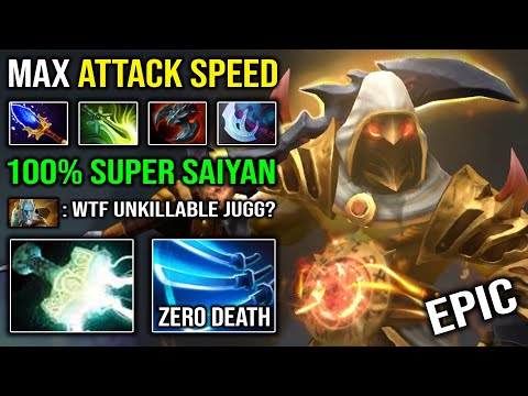 100% CAN'T KILLS Super Saiyan Juggernaut Insane Lightning Mjollnir Slash with Max Attack Speed DotA