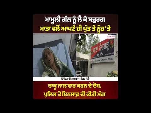 Mother attack her own son and daughter-in-law