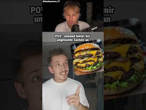 POV Jemand bietet ungesunde Sachen an