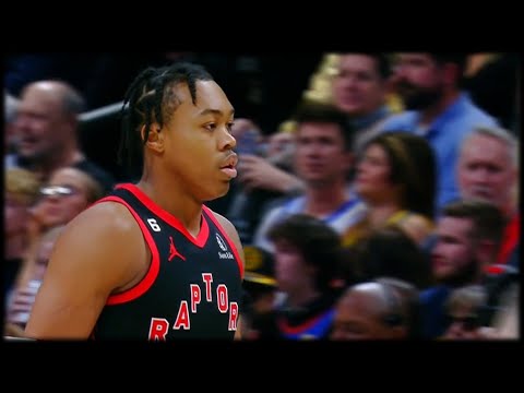 Scottie Barnes with the Dirk type Fade Away - Raptors vs Nuggets | March 6, 2023
