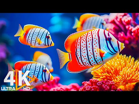 Das beste 4K-Aquarium zum Entspannen 🐠 Erstaunliche Unterwasserwelt – entspannende Musik