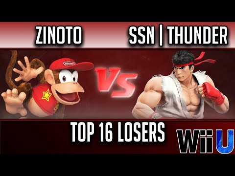 SBR3 TOP 16 LOSERS - Zinoto (Diddy Kong) vs SSN | THUNDER (Ryu)