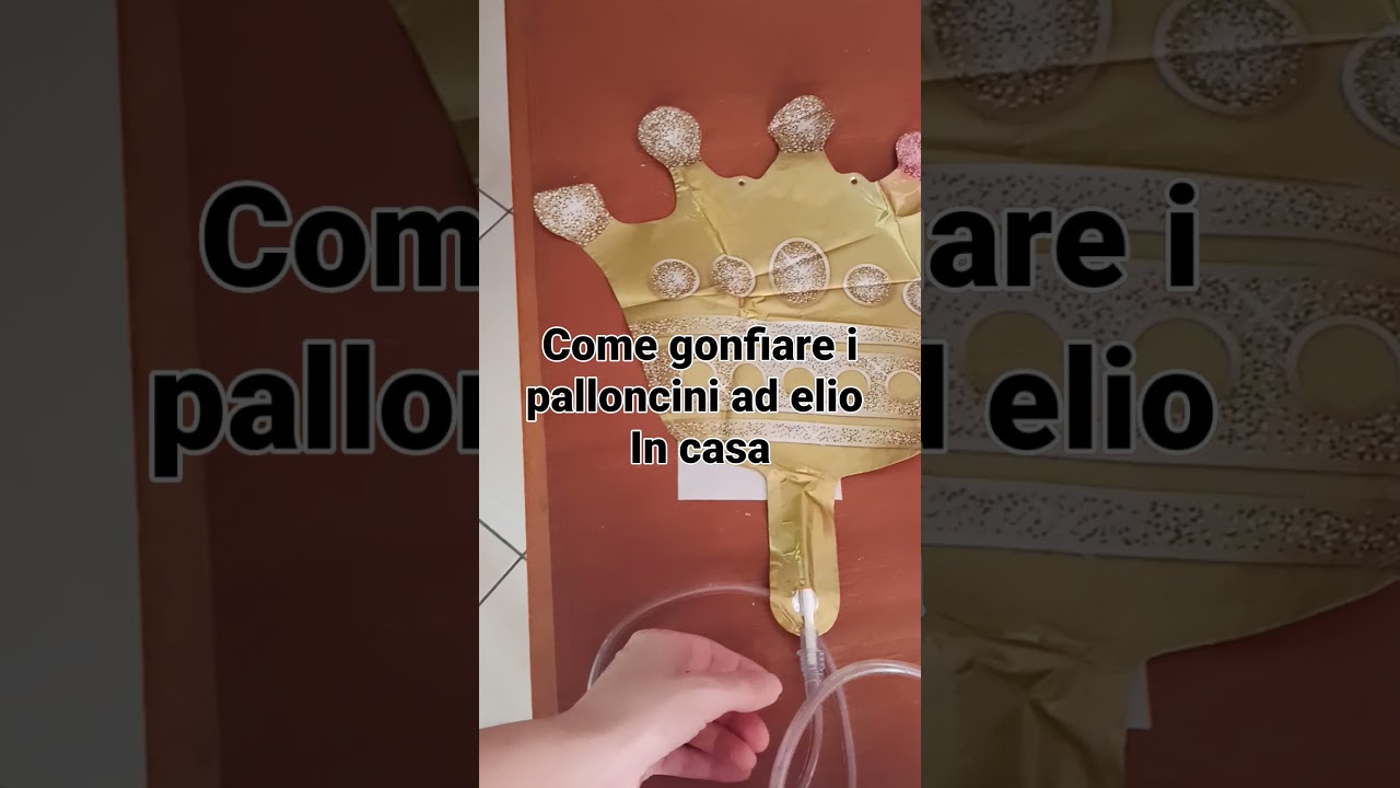 come gonfiare palloncini ad elio in casa.