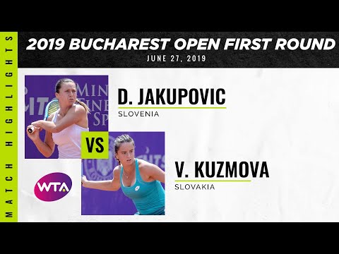 Dalila Jakupovic vs. Viktoria Kuzmova | 2019 Bucharest Open First Round | WTA Highlights
