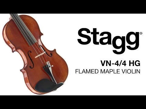 Stagg VN-4/4 HG - High Gloss SOLID Violin image 14