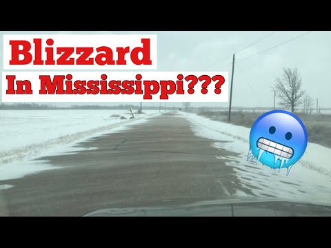 RIDE WITH ME | BLIZZARD TYPE CONDITIONS | MISSISSIPPI 🥶🥶🥶 #storm